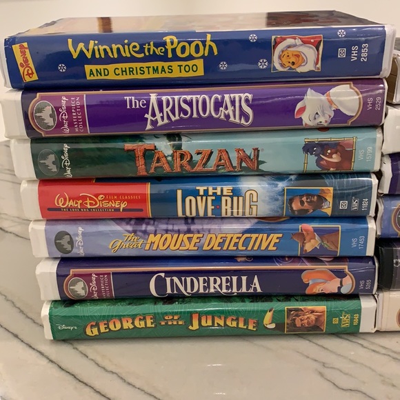VHS Other - 7 Classic VHS Titles - Cinderella, The Love Bug, Tarzan and more